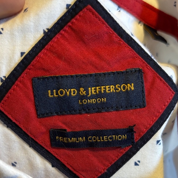 White Polka Dot Men's Shirt - Picture 2 of 2